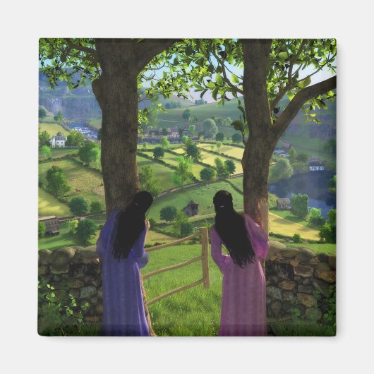 Spelen van de Twins Magnet (Voorkant)