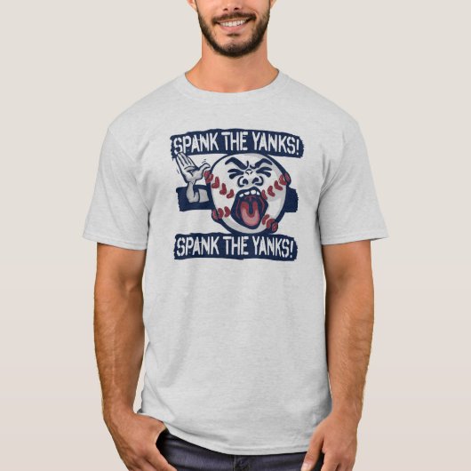Spelen van de Yanks Buitenaardse honkbal T-shirt (Voorkant)