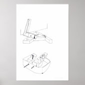 Spelen van het gebouw de Monogram van de LAG Teken Poster (Voorkant)