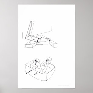 Spelen van het gebouw de Monogram van de LAG Teken Poster