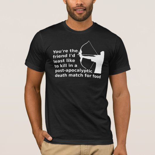 Spelen van Hunger Funny T-Shirt (Voorkant)