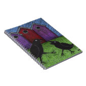 Spelen van zwarte vogels notitieboek (Rechterzijde)