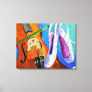 Spelen Verf Pointe 11x14 Verpakt Canvas door panop Afdruk