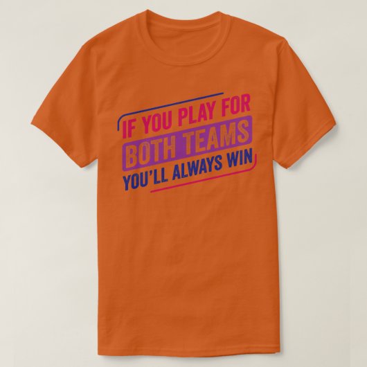 Spelen voor beide teams: Pride Bisexual Bisexuali T-shirt (Design voorkant)