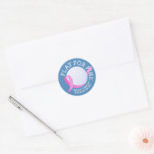 Spelen voor roze borstkanker bewustzijn | STICKER (Envelop)