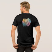 Spelen, winnen, herhalen: de mantra van de gamer Tri-Blend shirt (Achterkant volledig)