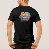 Spelen, winnen, herhalen: de mantra van de gamer Tri-Blend shirt (Achterkant)