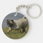 Spelend nabij water sleutelhanger (Achterkant)