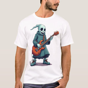 Spelende geest gitaar � enge muziek Halloween T-sh T-shirt