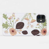 Spelende groene, gespoelde bloemen bladeren Case-Mate iPhone case (Achterkant (horizontaal))