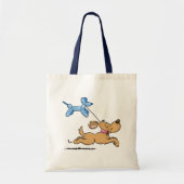 spelende hond tote bag (Voorkant)