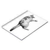 Spelende inspiratie in monochroom notitieboek (Linkerzijde)