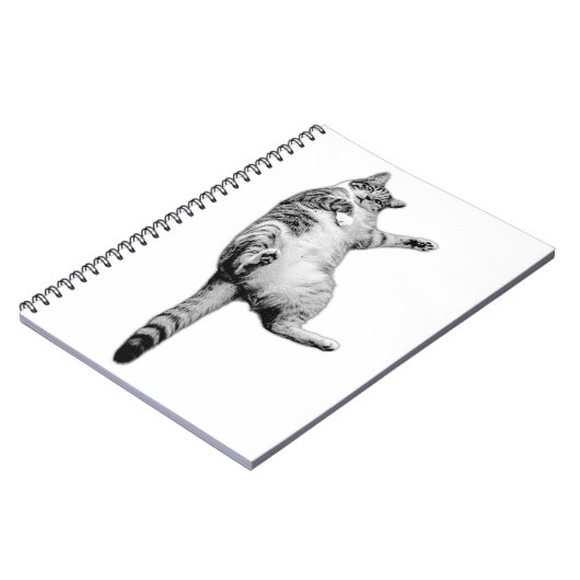 Spelende inspiratie in monochroom notitieboek (Linkerzijde)