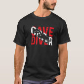 Speleologie-cav van de spelunking Cave Diving T-shirt (Voorkant)