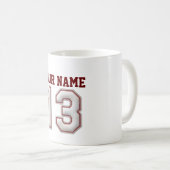 Speler 13 - Koel Baseball Stitches Koffiemok (Voorkant rechts)