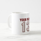 Speler 13 - Koel Baseball Stitches Koffiemok (Voorkant links)