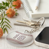 Speler 18 - Koel Baseball Stitches Sleutelhanger (Voorkant Rechts)