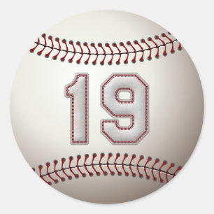 Speler 19 - Koel Baseball-titels Ronde Sticker