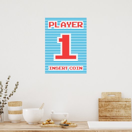 Speler 1, Arcade Game, Poster (Keuken)