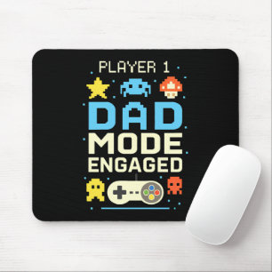 Speler 1 Dad-modus ingeschakeld Muismat