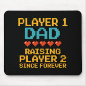 Speler 1 Dad Retro Gamer Muismat (Voorkant)