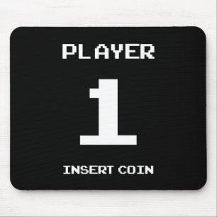 Speler 1 gamer ontwerp muismat