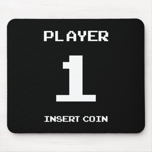 Speler 1 gamer ontwerp muismat (Voorkant)