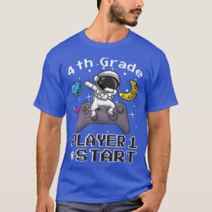 SPELER 1 START TERUG NAAR SCHOOL ASTRONAUW VAN 4E T-SHIRT