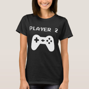Speler 2 - Aanpassende Speler 1 voor Video Ga T-shirt