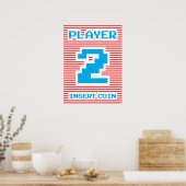 Speler 2, Arcade Game, Poster (Keuken)