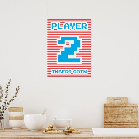 Speler 2, Arcade Game, Poster (Keuken)