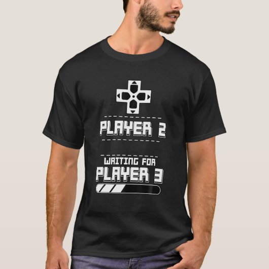 Speler 2 die op Speler 3 wacht de Zwangerschap van T-shirt (Voorkant)