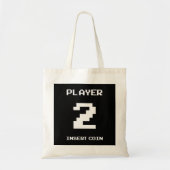 Speler 2 gamer ontwerp tote bag (Voorkant)