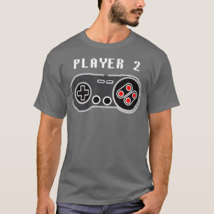 Speler 2 Retro Video Game Controller T-shirt