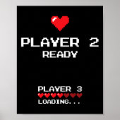 Speler 2 Speler 3 Laden - Retro Gamen - Poster (Voorkant)