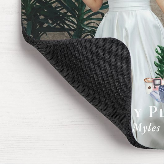 Speler 2 voor altijd | Aangepaste Gamer Paar Foto  Muismat (Hoek)