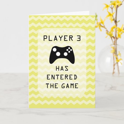 Speler 3 ging de aankondiging van de Zwangerschap  (Gele Bloem)