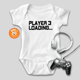 Speler 3 Lading Gamer Mom Zwangerschapsaankondigin Romper