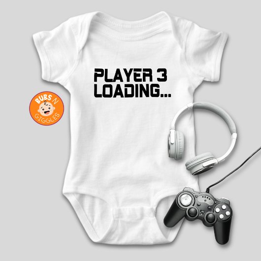 Speler 3 Lading Gamer Mom Zwangerschapsaankondigin Romper