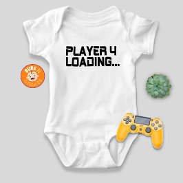 Speler 4 Lading Gamer Mom Zwangerschapsaankondigin Romper