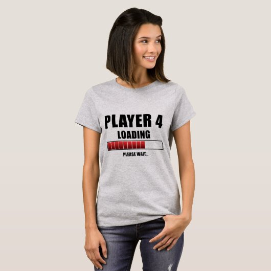Speler 4 Zwangerschap laden T-shirt (Voorkant volledig)
