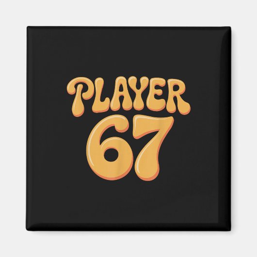Speler 67 Alpha Slang Gen 67e Nummer 67 Magneet (Voorkant)