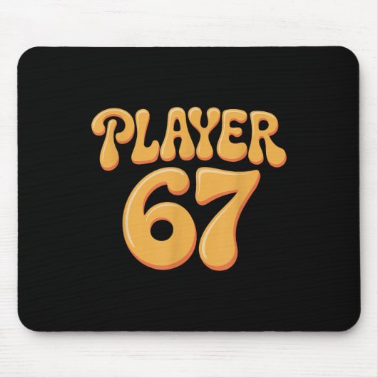 Speler 67 Alpha Slang Gen 67e Nummer 67 Muismat (Voorkant)