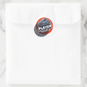 Speler Aan Ronde Sticker (Tas)