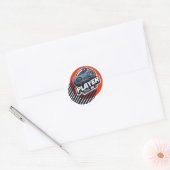 Speler Aan Ronde Sticker (Envelop)