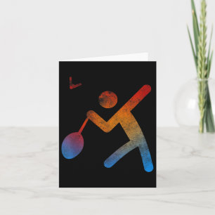 Speler Badminton Champion T Shirt Speel Cadeaurack Kaart