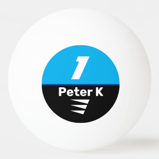 Speler Bal met Naam Pingpongbal (Voorkant)