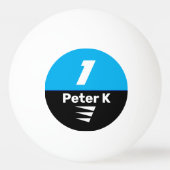 Speler Bal met Naam Pingpongbal (Achterkant)
