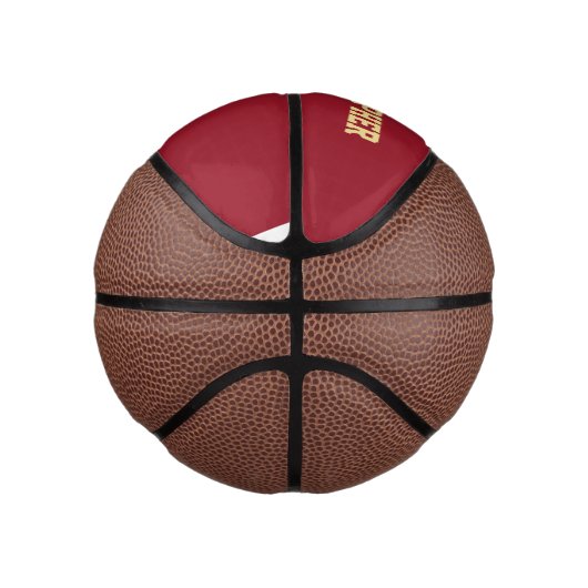 Speler Club Team Naam Nummer Aangepaste Monogramme Basketbal (Rechts)