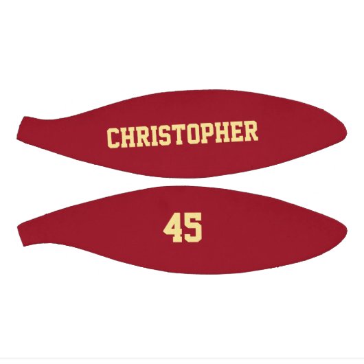 Speler Club Team Naam Nummer Aangepaste Monogramme Basketbal (Panelen)